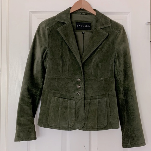 Saguaro Sueded Leather Jacket - Picture 1 of 5